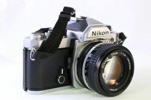 実用■ニコン Nikon FM ボディ+AI NIKKOR 50mm F1.4■シャッター全速・露出計完動■AC 1015