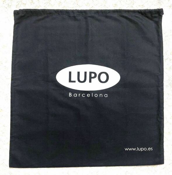 ルポ・バルセロナ「 LUPO Barcelona 」バッグ保存袋 (945) 付属品 内袋 布袋 巾着袋 46×47cm 布製 ネイビー キャンバス生地