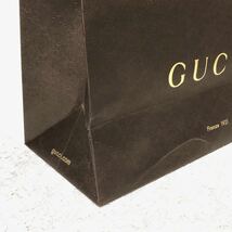 グッチ 「 GUCCI 」ショッパー バッグ用 (972) GG型押し 正規品 ブランド紙袋 ショップ袋 38.5×29×16cm 大きめ リボン付き 折らずに配送_画像9