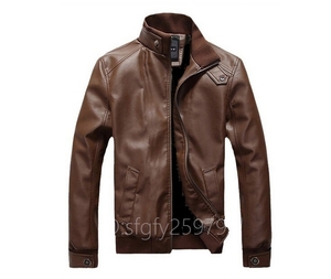 N80 ☆ Новая кожаная куртка мужская куртка для гонщика Khajacket