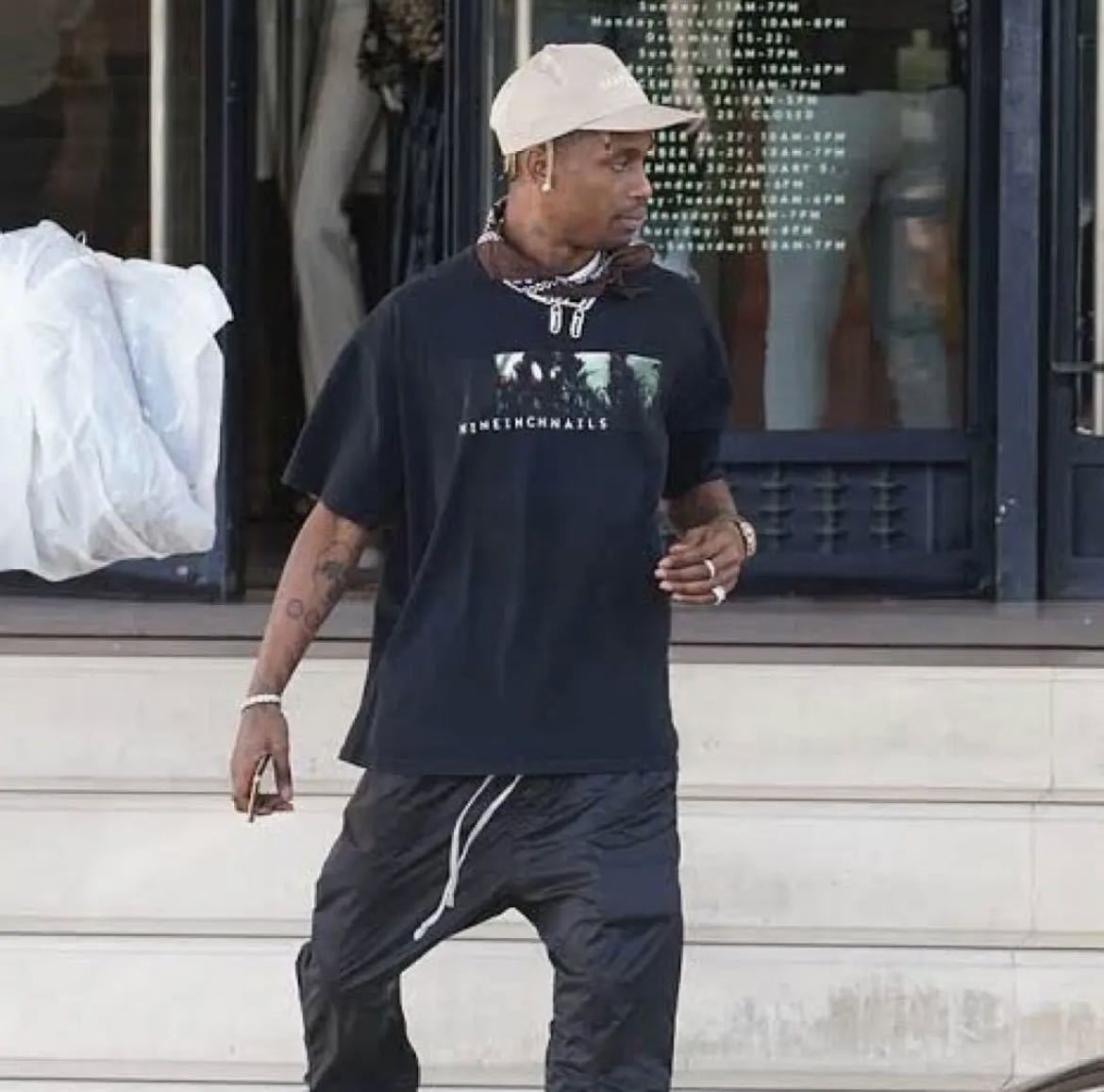 超希少 TRAVIS SCOTT着用 ups vintage Tシャツ-