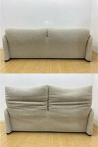 ◇【イタリア最高級家具】Cassina MARALUNGA カッシーナ マラルンガ 2Pソファ ワイドサイズ ＋ オットマン 参考価格148万前後_画像4