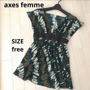 axes femme 柄　チュニック