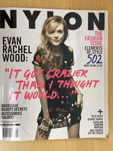 IZ0222 NYLON 2007年9月号 EVANRACHELWOOD: THE FASHION ISSUE ELEMENTS OF STYLE 502 WAYS TO MIX IT UP GUESS 