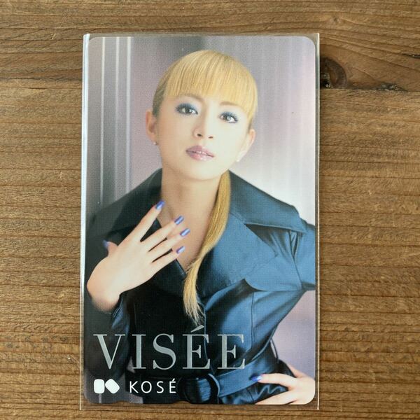 【未使用】浜崎あゆみ KOSE VISEE テレカ