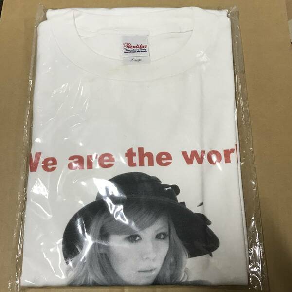 送料無料　新品　国内正規品　若槻千夏 チャリティー セミヌード Tシャツ　 ホワイト　Lサイズ