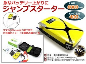 マルチファンクション ジャンプスターターキット 大容量 8000mAh