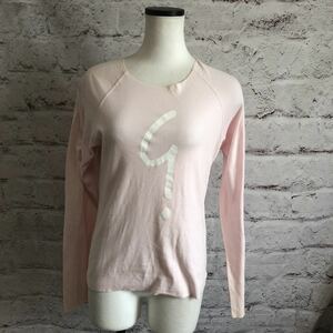 agnes b. アニエスベー　カットオフ　長袖　Tシャツ　カットソー 薄ピンク　★1000