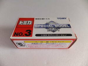 トミカ　スペシャルモデル　特別仕様トミカ　NO．３　トヨタ　スプリンタートレノ