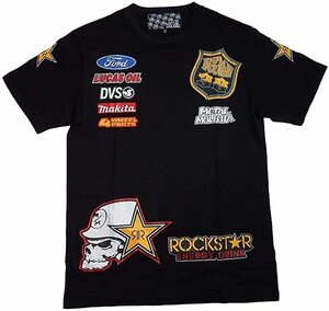 Metal Mulisha×Rockstar メタル マリーシア ロックスター ブライアン・ディーガン スポンサープリントＴシャツ (XXXL) [並行輸入品]