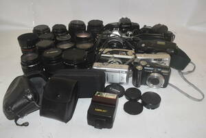 [No.09-019] camera . summarize exhibition [Canon]PC1200 / Autoboy155 / AE-1 / EOS Kiss / EOS 100QD etc. 
