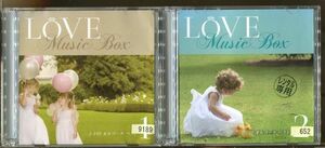 #4007 レンタル落CD LOVE MUSIC BOX ～J-POP オルゴールベスト～ 1+2 2本セット