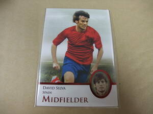 Futera UNIQUE 2013 P056 ダビド・シルバ DAVID SLIVA 赤パラレル MIDFIELDER カード サッカー スペイン