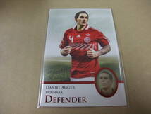 Futera UNIQUE 2013 P009 ダニエル・アッゲル DANIEL AGGER 赤パラレル DEFENDER カード サッカー デンマーク_画像1