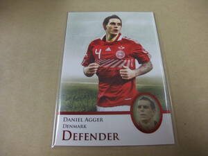 Futera UNIQUE 2013 P009 ダニエル・アッゲル DANIEL AGGER 赤パラレル DEFENDER カード サッカー デンマーク