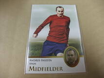 Futera UNIQUE 2013 123 アンドレス・イニエスタ　ANDRES INIESTA MIDFIELDER カード サッカー スペイン_画像1