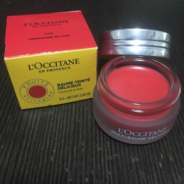 【期間限定値下げ】L'OCCITANE ロクシタン デリシャス&フルーティー リップバーム 020 グレナディンインラブ