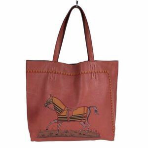 エルメス HERMES ドゥブルセンス36 □P刻 ルージュアッシュ トートバッグ レディース 中古