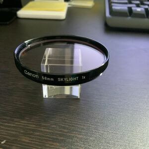 【送料無料】Canon キヤノン SKYLIGHT 1ｘ　58mm レンズフィルター　2