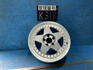 〈K318〉ホイール1本　WORK 17インチ8.5J オフセット＋39 PCD5H114.3 ハブ73mm ボルト穴17.5mm 3ピース　キャップ無