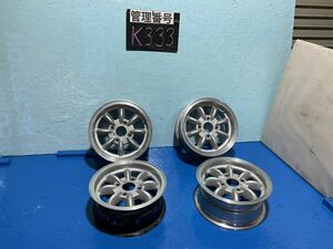 〈K333〉ホイール4本セット　ミニクーパー　12インチ5J オフセット＋25 PCD4H101.65 ハブ65mm ボルト穴16mm