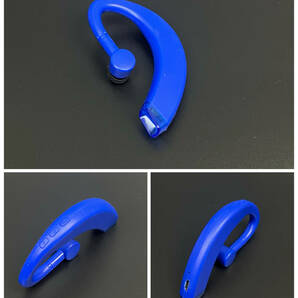 Bluetooth イヤホン ワイヤレスイヤホン 耳掛け型 イヤフォン イヤホンマイク 片耳 USB 充電 高音質 超軽量 テレワーク ブルーの画像2