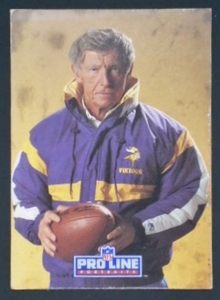 カード　NFL　PRO LINE　1991年　233　ジェリー・バーンズ　ミネソタバイキングス　JERRY BURNS　VIKINGS