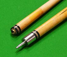 抜群的な重量感！PALMER BILLIARDS バーズアイメイプルベース 本ハギ インレイ キュー_画像3