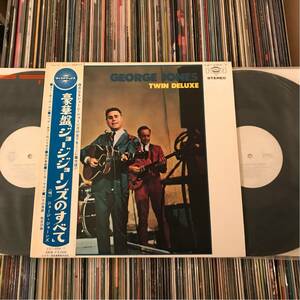 GEORGE JONES 見本盤2LP TWIN DELUXE ジョージジョーンズ