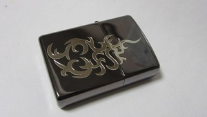 ブラック/シルバー デザイン ZIPPO　展示品　未使用品