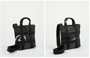 新品 未使用 正規品 ◆ 藤原ヒロシ Sacai X Fragment Design tote bag Black ◆黒 Small ショルダーバッグ トートーバック