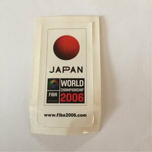 JAPAN WORLD CHAMPIONSHIP ワールド チャンピオンシップ 2006 FIBA 日本 新品 未使用 シール ステッカー 非売品