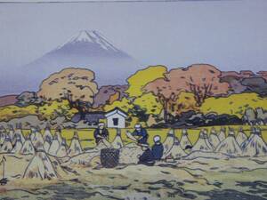 Art hand Auction Hiroshi Yoshida, [Ten Views of Mt. Fuji: Autumn], Rare art book, Comes with a new high-quality frame, Condition: Beautiful, free shipping, Painting, Oil painting, Nature, Landscape painting