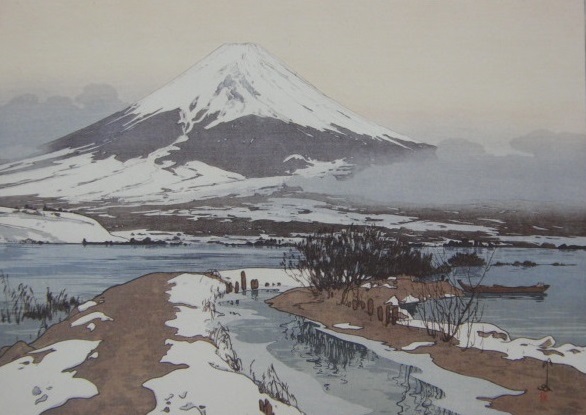 हिरोशी योशिदा, [फ़ूजी के दस दृश्य: कावागुची झील], दुर्लभ कला पुस्तक, नए उच्च गुणवत्ता वाले फ्रेम के साथ आता है, स्थिति: सुंदर, मुफ़्त शिपिंग, चित्रकारी, तैल चित्र, प्रकृति, परिदृश्य चित्रकला