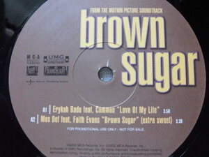 brown sugar/Erykah Badu Featuring Common / Love Of My Life /mos def/faith evans/hi tek/rahsaan patterson/2002/12インチ