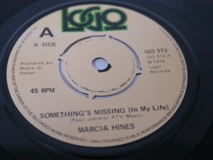 7★MARCIA HINES/Something's Missing (SOUL/UK盤)