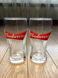  not for sale *Budweiser Budweiser * beer glass 2 piece set 