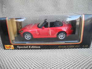 * rare goods *1/18* Honda S2000 day main specification * right steering wheel : red * rare goods * new goods 