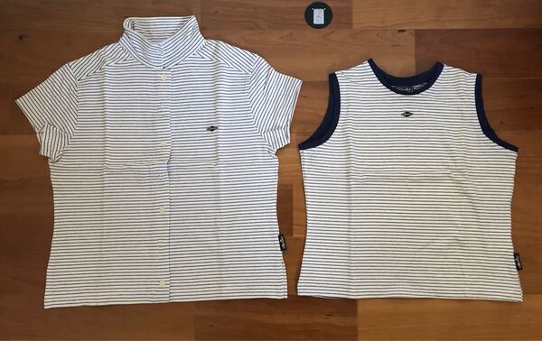【値下げ中】エレッセ スポーツウエア トップス トップス2点セット タンクトップ ノースリーブ Tシャツ アンサンブル
