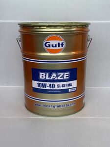 * nationwide free shipping * Gulf Blaze 10w40 20L/1 can SL-CF/MA Gulf BLAZE engine oil small size medium sized low year car old car imported car 