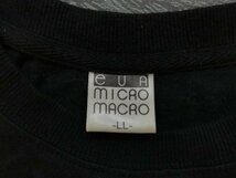 〈送料280円〉EVA MICRO MACRO メンズ SDキャラクター 半袖Tシャツ 大きいサイズ LL 黒_画像2