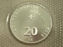 ～ユングフラウ鉄道100周年～ スイス 1912-2012年　20フランン 記念銀貨　パウチ未開封品 記念コイン 220916-1　在3_画像6