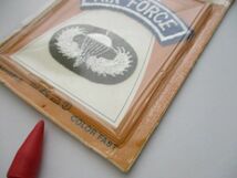 【送料無料】アメリカ空軍AIR FORCE PARACHUTE JUMP WING パッチ刺繍ワッペン/70sジャンプ ウィング米空軍USAF米軍USパラシュート米国製M50_画像4