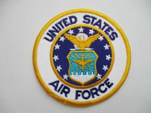 【送料無料】アメリカ空軍UNITED STATES AIR FORCEパッチ刺繍ワッペン/GミリタリーpatchesエンブレムEMBLEM米空軍USAF米軍ロゴ M50