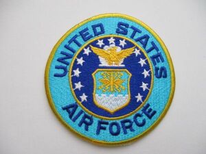 【送料無料】アメリカ空軍UNITED STATES AIR FORCEパッチ刺繍ワッペン/AミリタリーpatchesエンブレムEMBLEM米空軍USAF米軍ロゴ M50