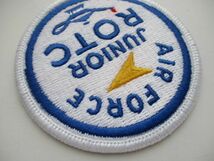 【送料無料】アメリカ空軍AIR FORCE JUNIOR ROTCパッチ刺繍ワッペン/AFJROTC航空大学AIR FORCE米空軍USAF米軍USミリタリー M50_画像3