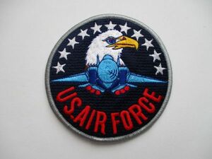 【送料無料】アメリカ空軍US.AIR FORCEパッチ刺繍ワッペン/イーグル白頭鷲ワシ米空軍パイロットUSAF米軍USミリタリーpatches M50