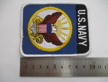 【送料無料】アメリカ海軍U.S.NAVYパッチ刺繍ワッペン/patchesエンブレムUNITED STATES紋章ネイビーNAVYロゴ米海軍USN米軍US白頭鷲 M51_画像7