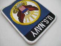 【送料無料】アメリカ海軍U.S.NAVYパッチ刺繍ワッペン/patchesエンブレムUNITED STATES紋章ネイビーNAVYロゴ米海軍USN米軍US白頭鷲 M51_画像3