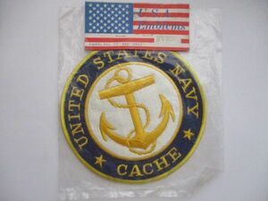【送料無料】アメリカ海軍UNITED STATES NAVY CACHEパッチ刺繍ワッペン/ネイビーNAVY米海軍USN米軍USSミリタリーAO-67 M51